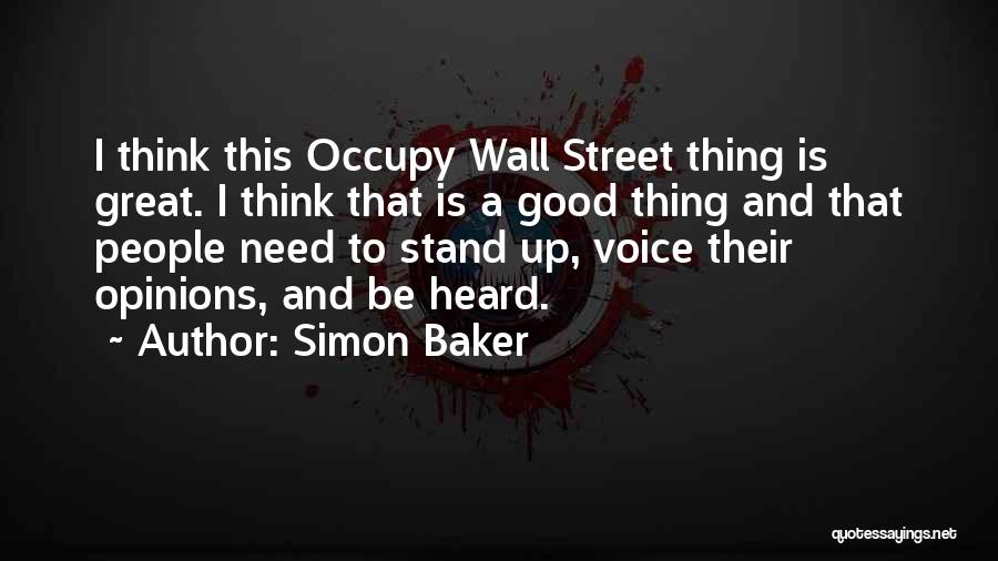 Great Mr Baker Quotes By Simon Baker