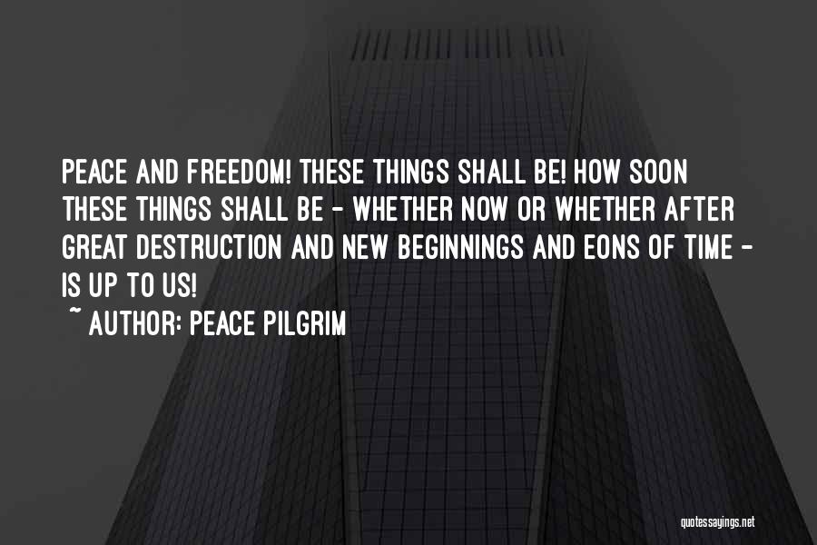 Great New Beginnings Quotes By Peace Pilgrim