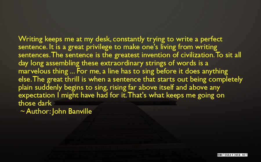 Great One Sentence Quotes By John Banville