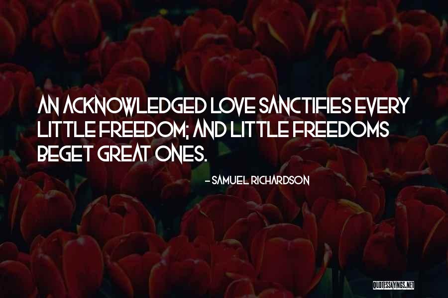 Great Ones Quotes By Samuel Richardson Great Ones Quotes By Samuel Richardson