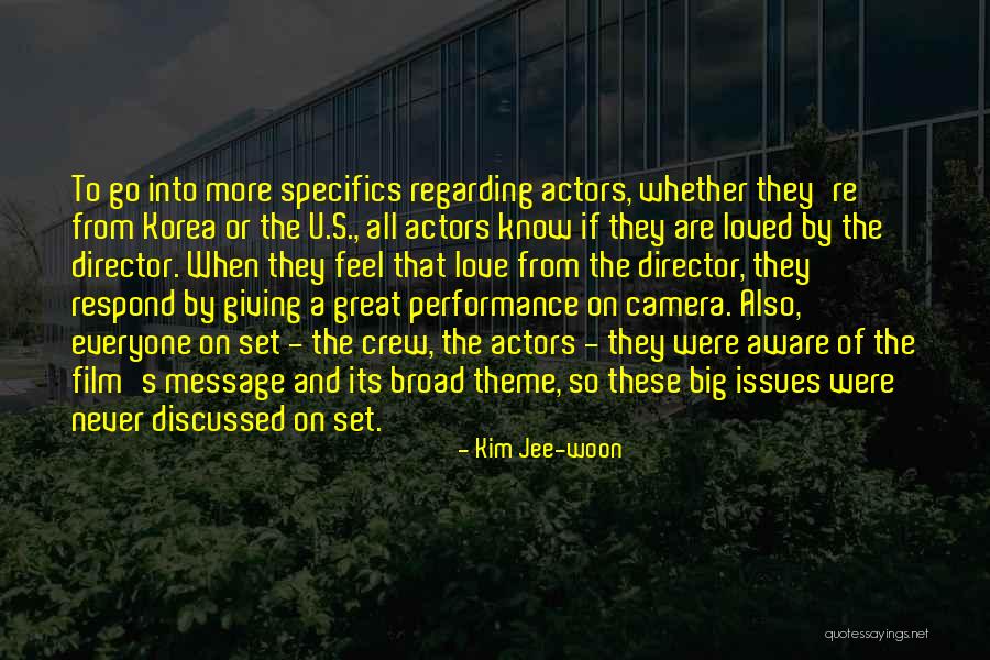 Great Performance Quotes By Kim Jee-woon Great Performance Quotes By Kim Jee-woon