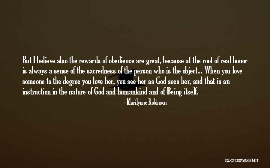 Great Person Love Quotes By Marilynne Robinson