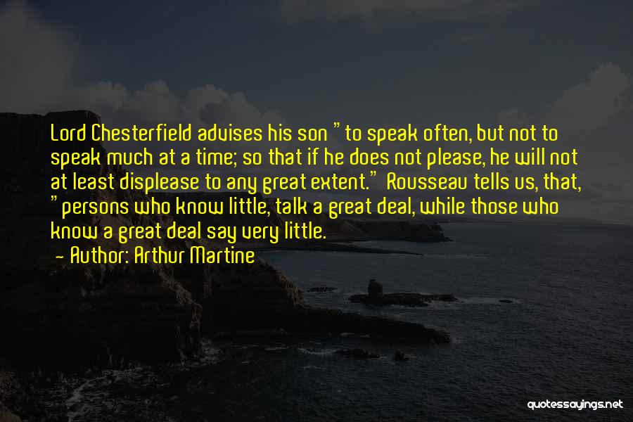 Great Persons Quotes By Arthur Martine