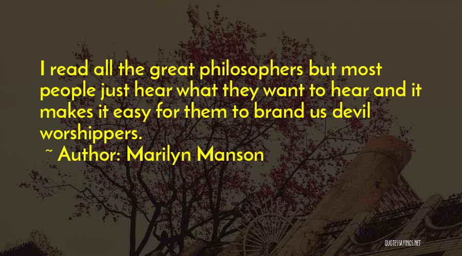 Great Philosophers And Their Quotes By Marilyn Manson