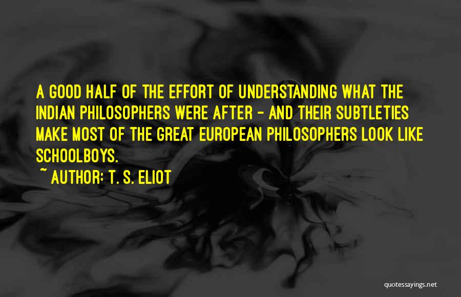 Great Philosophers And Their Quotes By T. S. Eliot