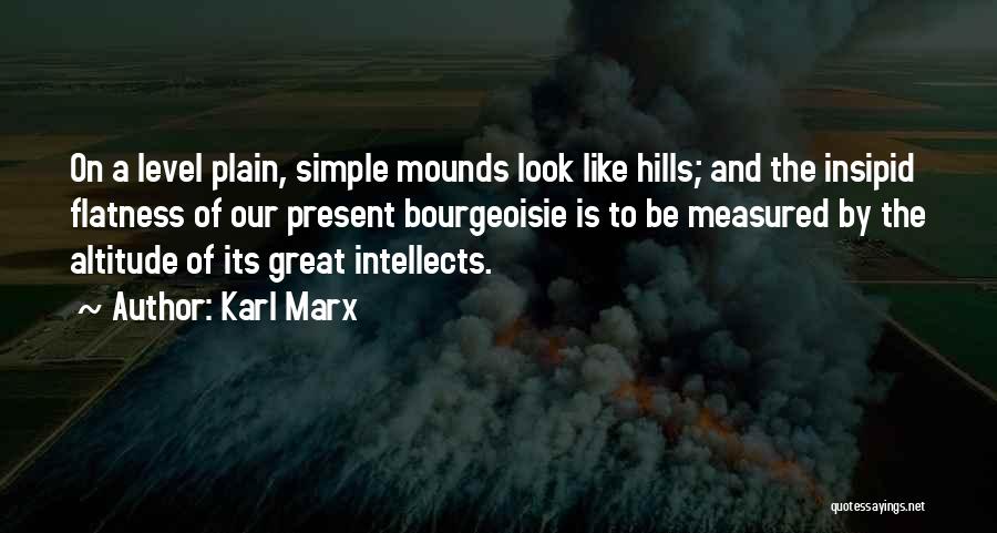 Great Plain Quotes By Karl Marx