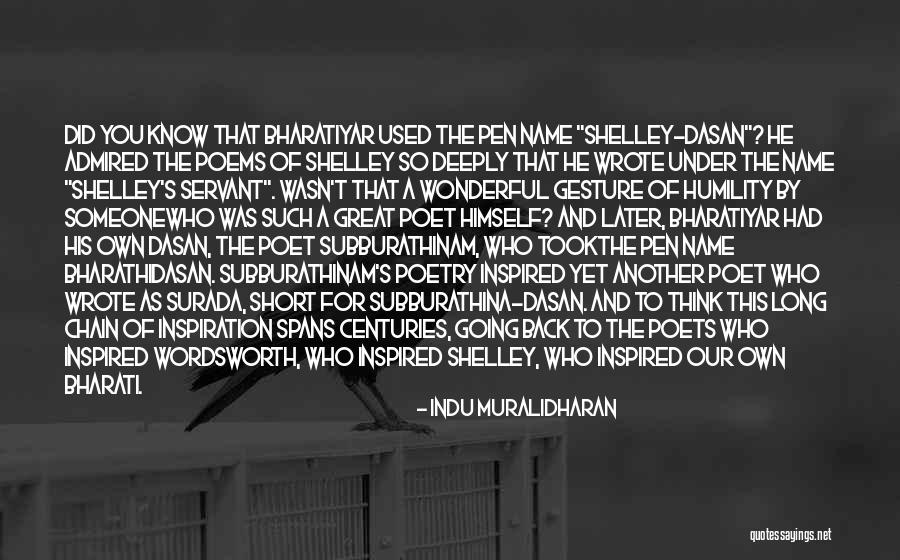 Great Poems Quotes By Indu Muralidharan Great Poems Quotes By Indu Muralidharan