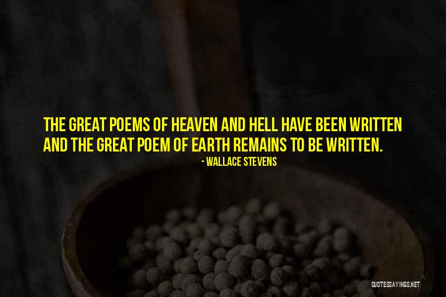 Great Poems Quotes By Wallace Stevens Great Poems Quotes By Wallace Stevens