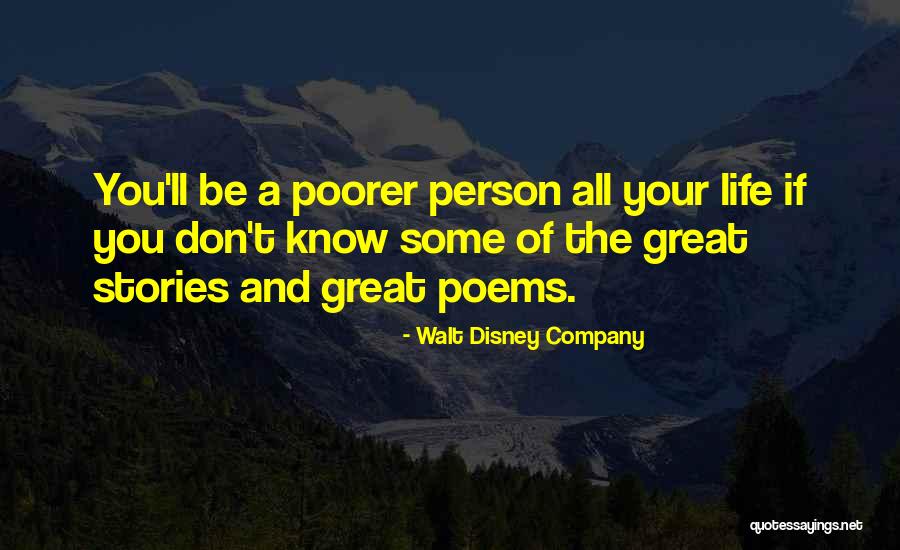 Great Poems Quotes By Walt Disney Company Great Poems Quotes By Walt Disney Company