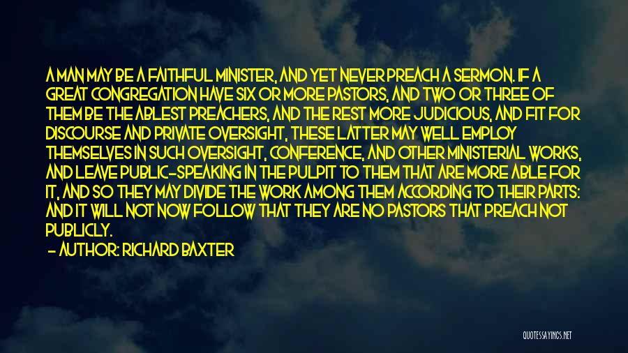 Great Preachers Quotes By Richard Baxter