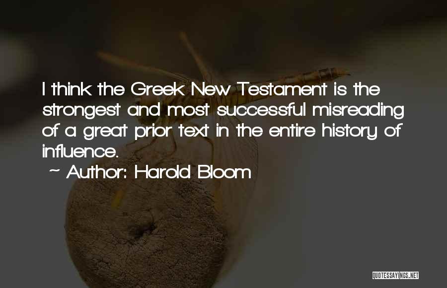 Great Readers Quotes By Harold Bloom