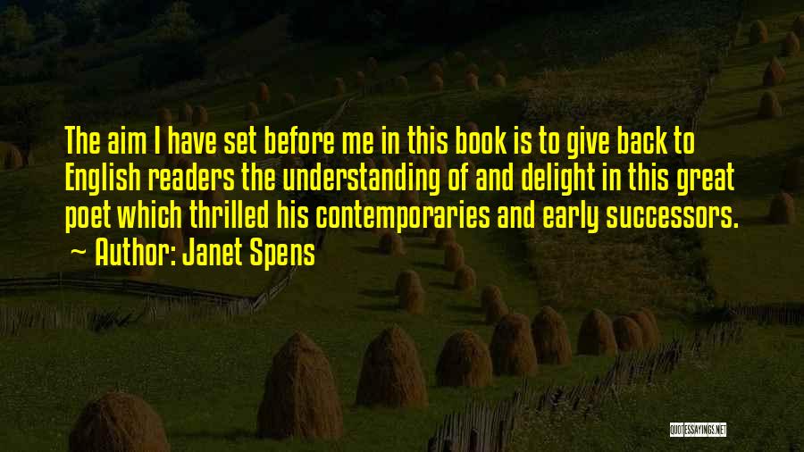 Great Readers Quotes By Janet Spens