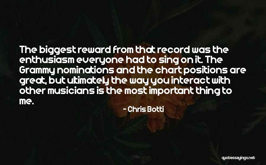 Great Reward Quotes By Chris Botti Great Reward Quotes By Chris Botti