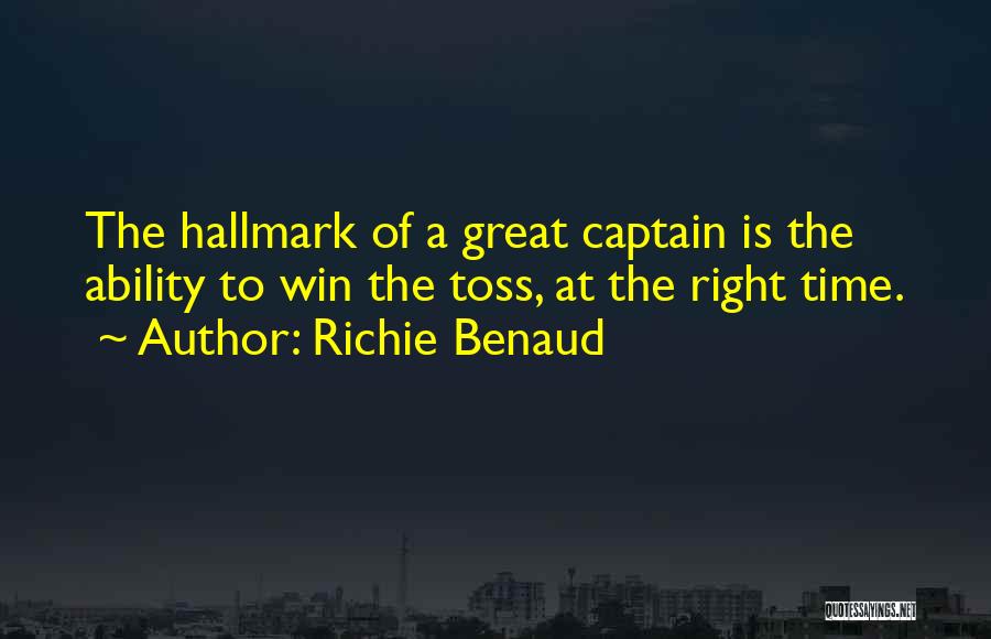 Great Richie Benaud Quotes By Richie Benaud
