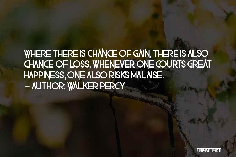 Great Risks Quotes By Walker Percy