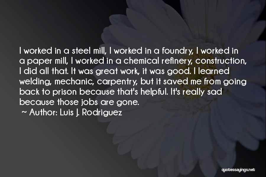 Great Sad Quotes By Luis J. Rodriguez