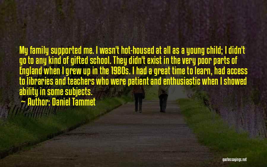 Great School Teachers Quotes By Daniel Tammet