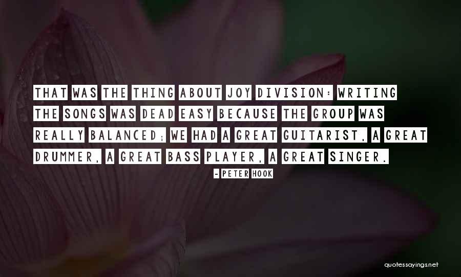 Great Singer Quotes By Peter Hook Great Singer Quotes By Peter Hook