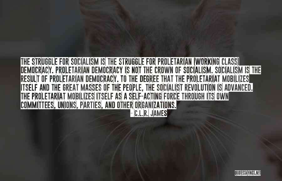 Great Socialist Quotes By C.L.R. James