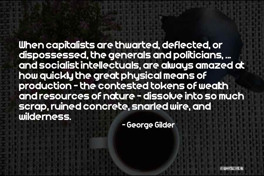 Great Socialist Quotes By George Gilder