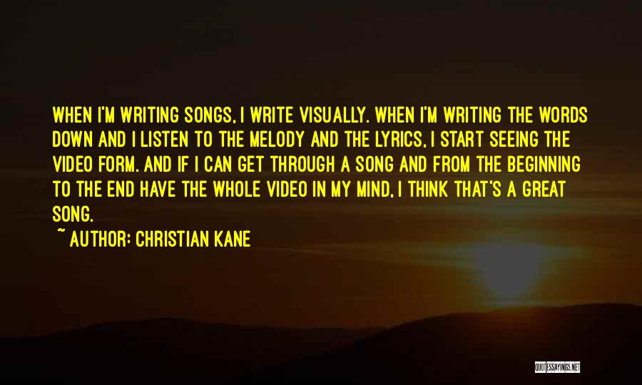 Great Song Lyrics Quotes By Christian Kane