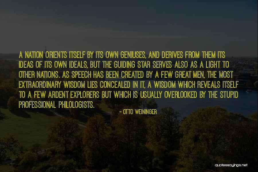Great Star Quotes By Otto Weininger Great Star Quotes By Otto Weininger