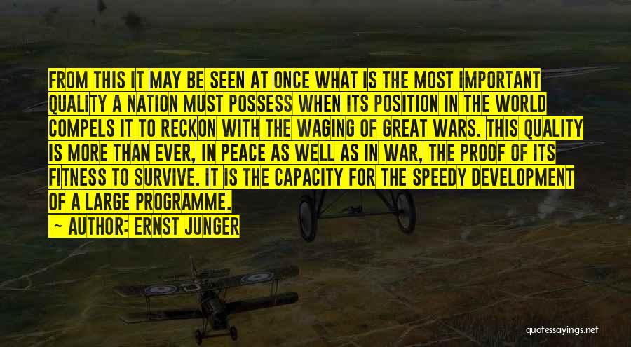 Great Survive Quotes By Ernst Junger