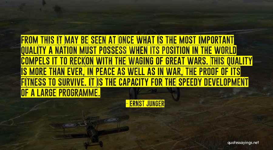 Great Survive Quotes By Ernst Junger