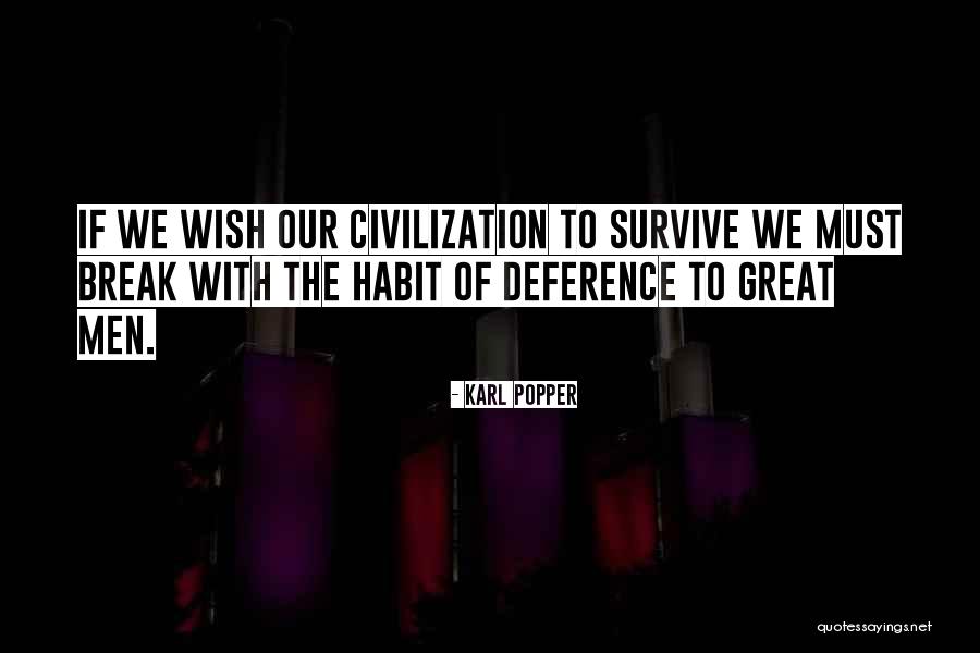 Great Survive Quotes By Karl Popper