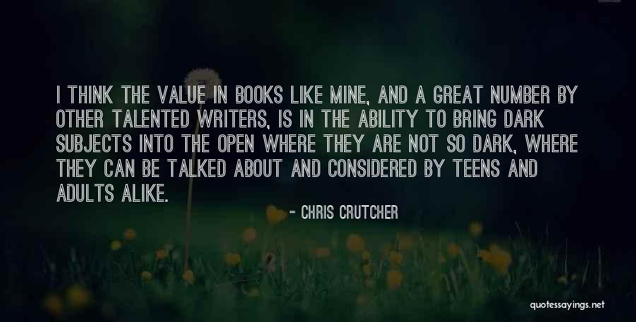 Great Talented Quotes By Chris Crutcher Great Talented Quotes By Chris Crutcher