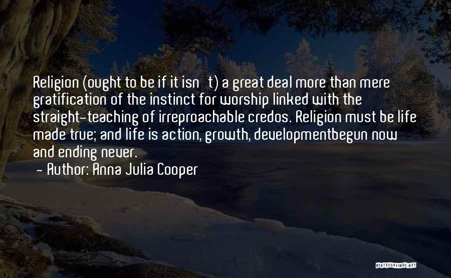 Great Things Ending Quotes By Anna Julia Cooper