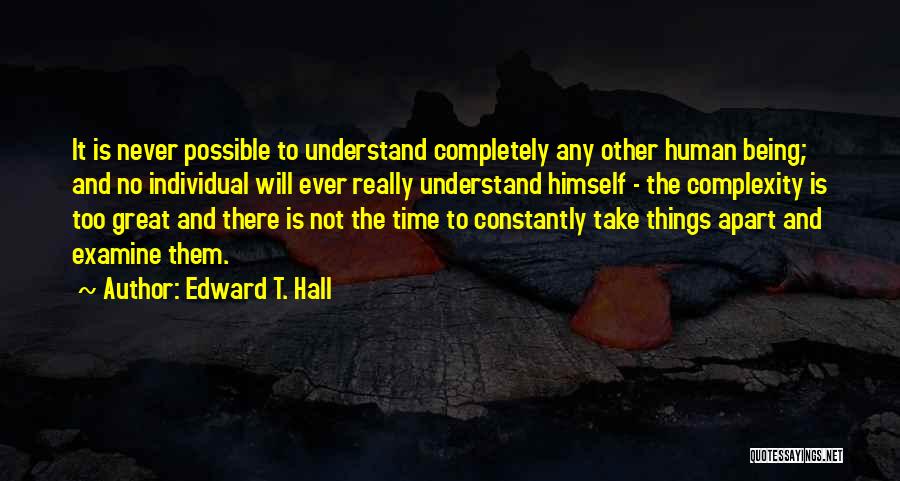 Great Things Take Time Quotes By Edward T. Hall