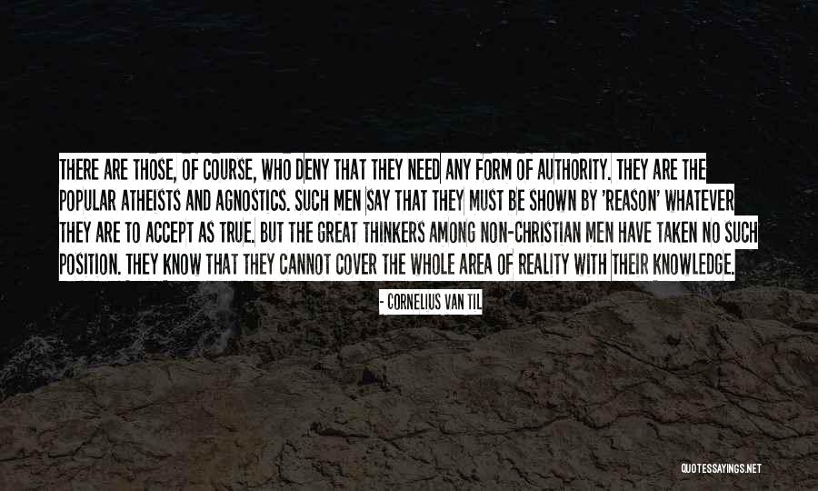 Great Thinkers Quotes By Cornelius Van Til