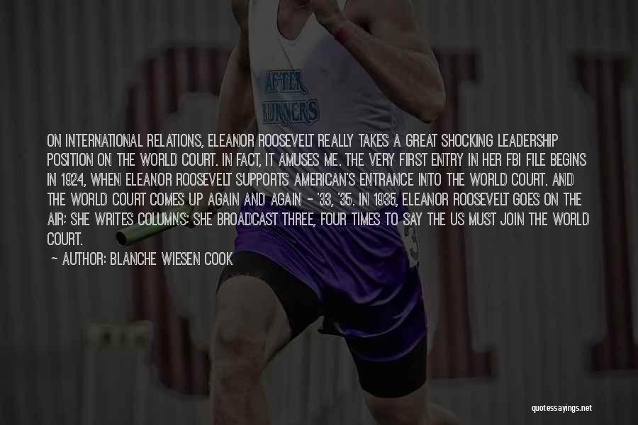 Great Times Quotes By Blanche Wiesen Cook