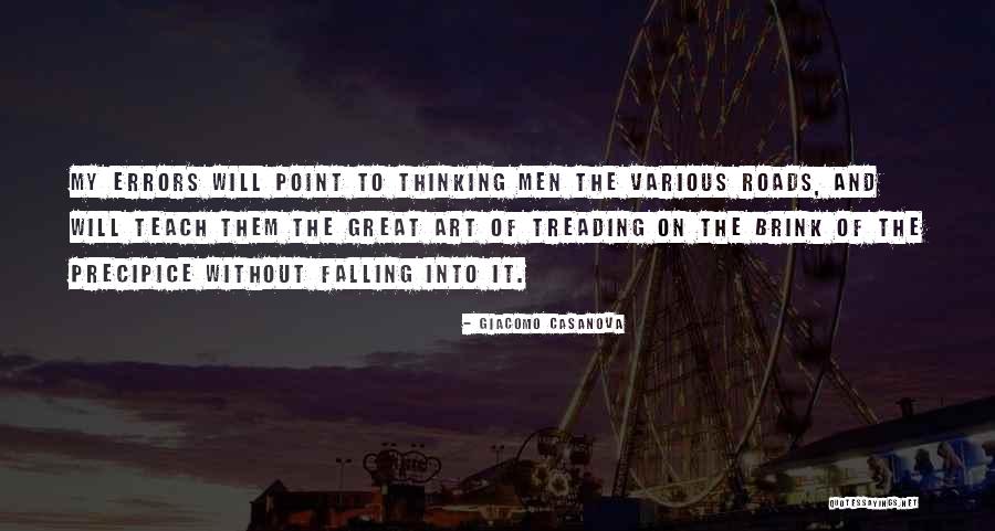 Great Treading Quotes By Giacomo Casanova Great Treading Quotes By Giacomo Casanova