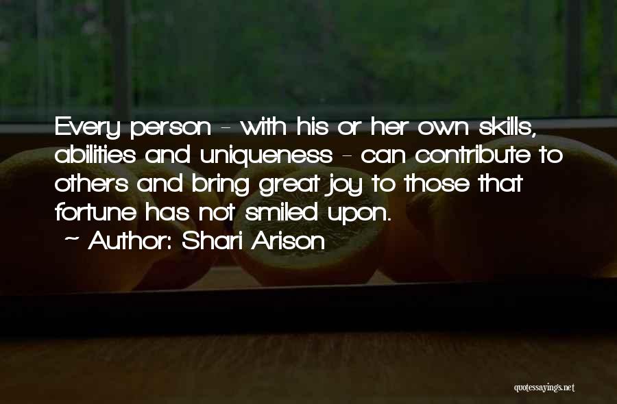 Great Uniqueness Quotes By Shari Arison