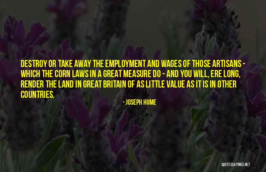 Great Value Quotes By Joseph Hume Great Value Quotes By Joseph Hume