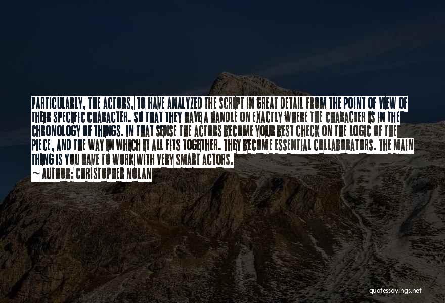 Great View Quotes By Christopher Nolan