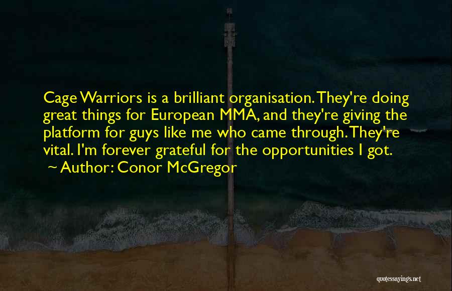 Great Warriors Quotes By Conor McGregor