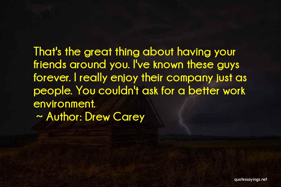 Great Work Environment Quotes By Drew Carey