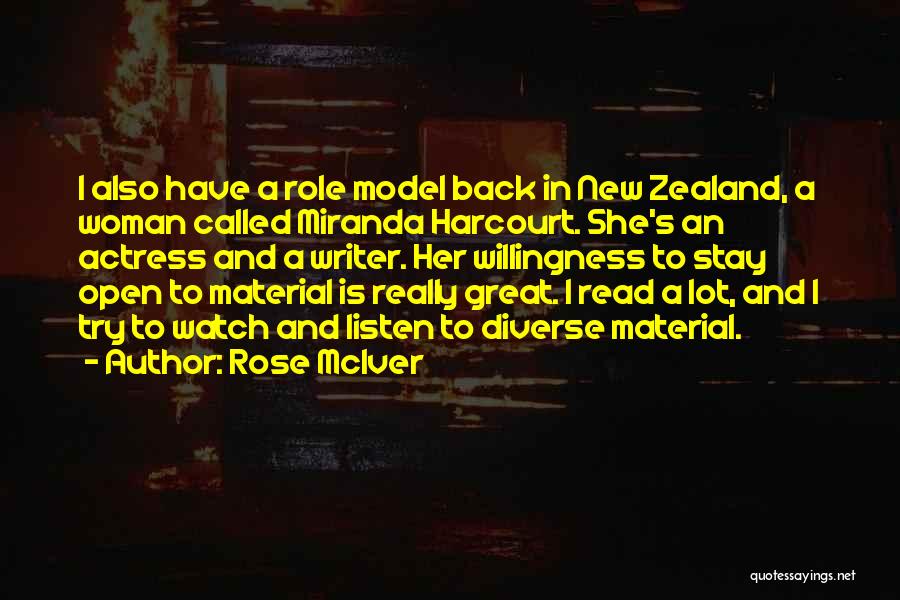 Great Writer Quotes By Rose McIver