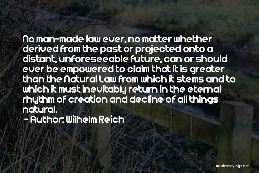 Greater Future Quotes By Wilhelm Reich