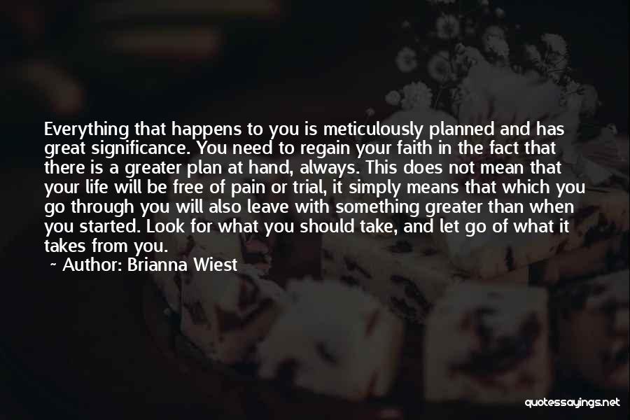 Greater Plan Quotes By Brianna Wiest