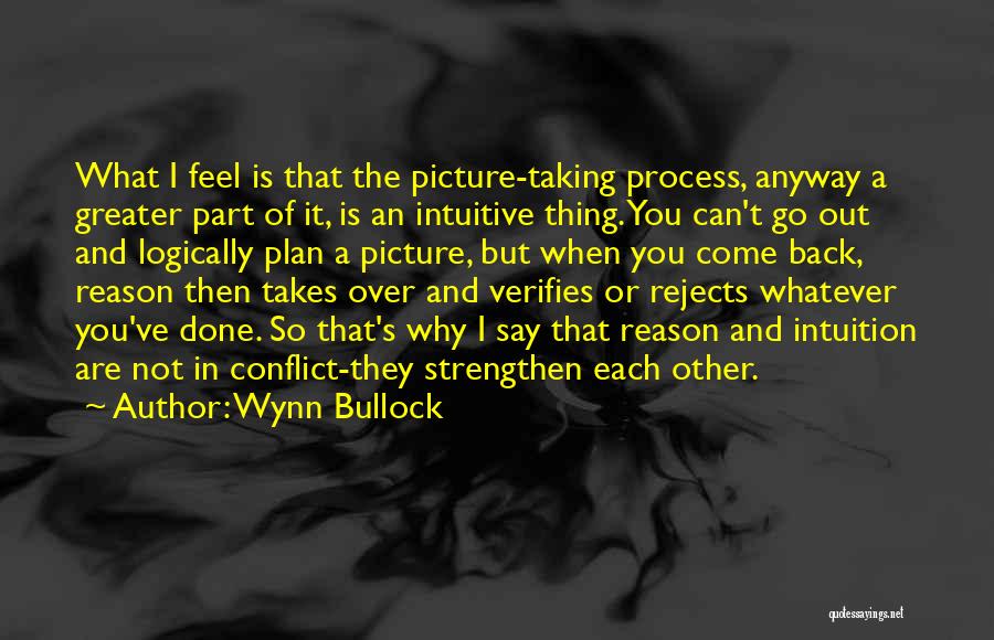 Greater Plan Quotes By Wynn Bullock