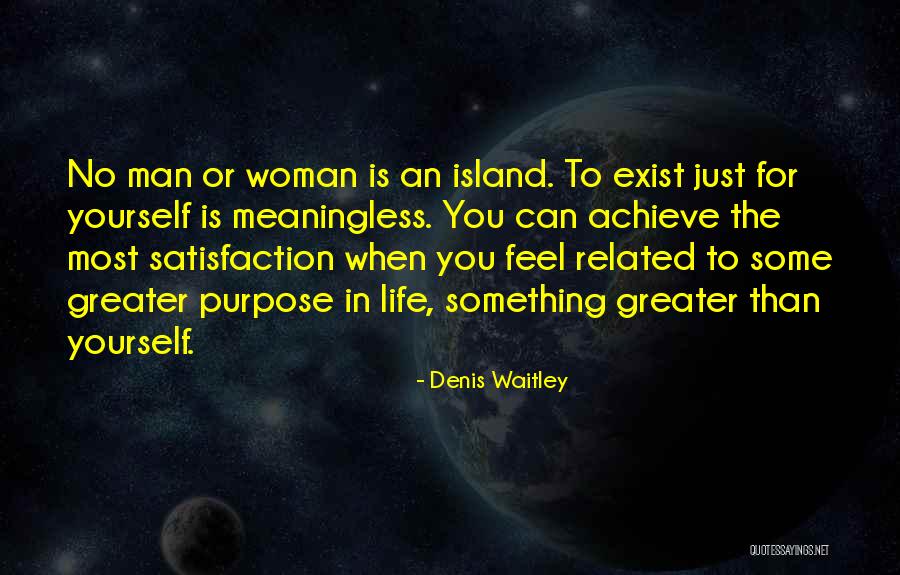 Greater Than Yourself Quotes By Denis Waitley