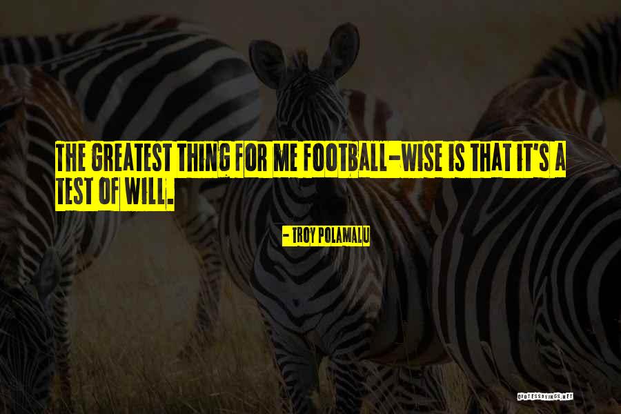 Greatest Football Quotes By Troy Polamalu Greatest Football Quotes By Troy Polamalu