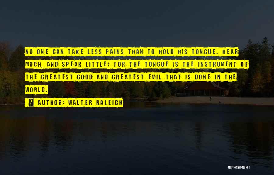 Greatest Good Quotes By Walter Raleigh