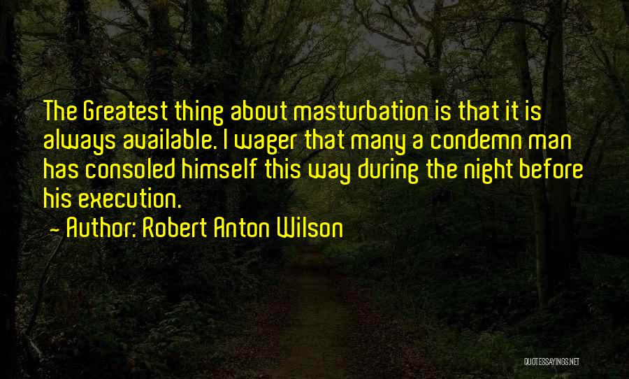 Greatest Man Quotes By Robert Anton Wilson