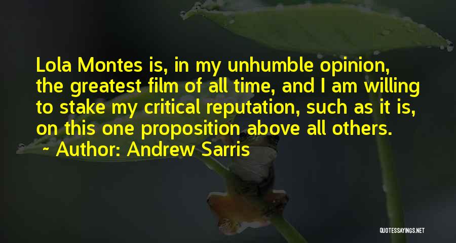 Greatest Quotes By Andrew Sarris