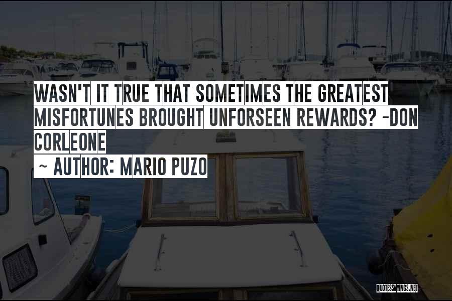 Greatest Rewards Quotes By Mario Puzo